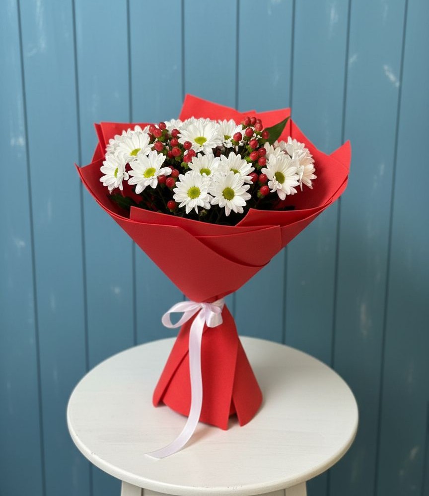 Букет цветов из: Хризантемы в Тропарево