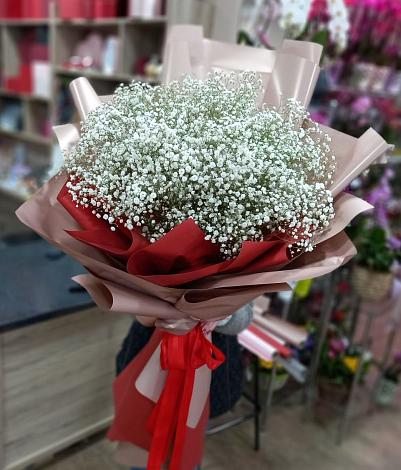 Букет цветов из: Гипсофила в Тропарево