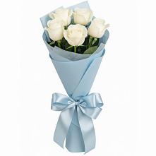 Букет 5 Белых роз Проуд #REPLACE_PRED# Тропарево