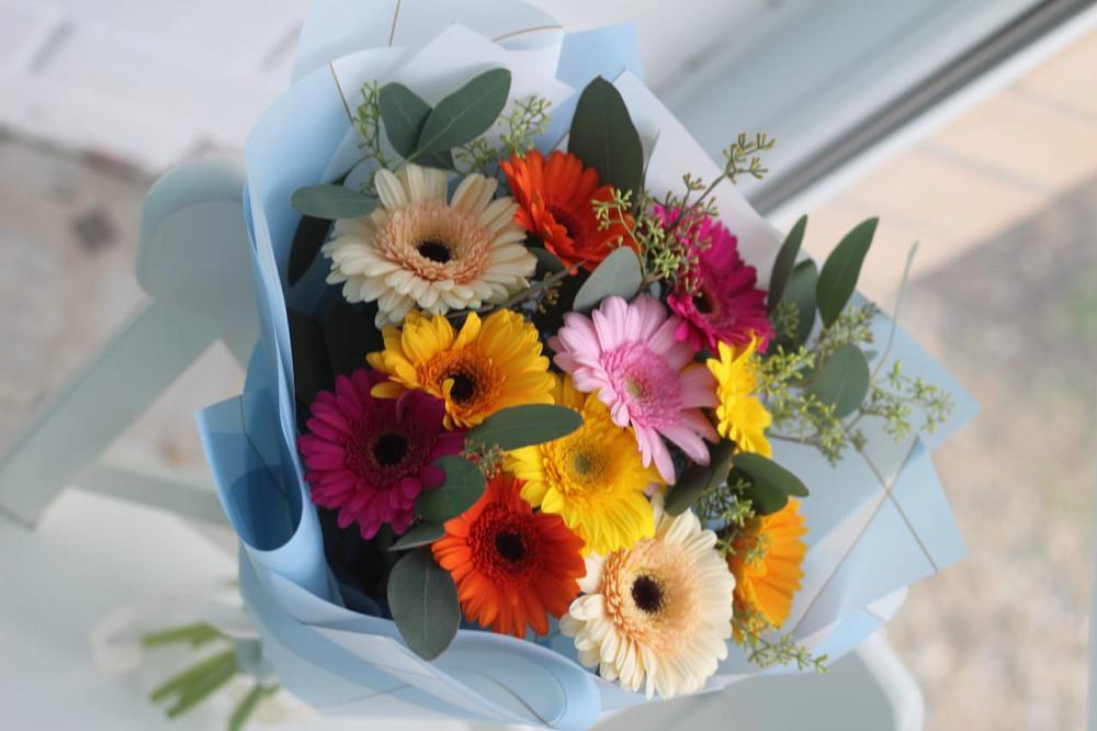 Букет цветов из: Герберы в Тропарево