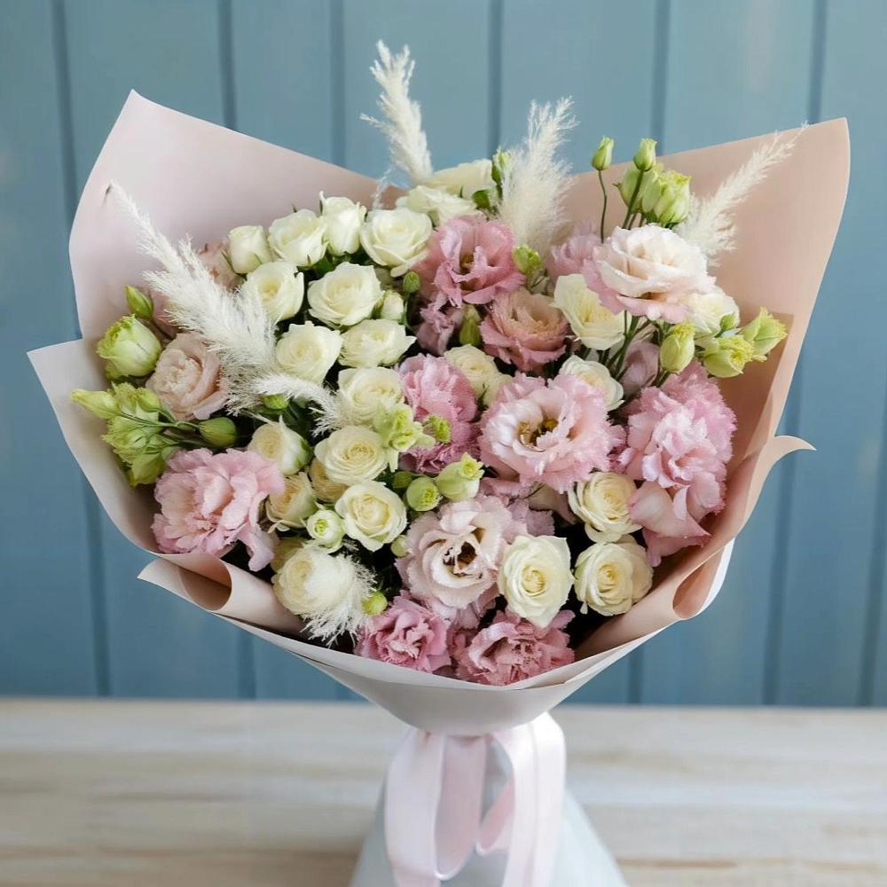 Букет цветов из: Альстромерии и Розы в Тропарево