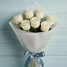 Букет 7 Белых роз Эдлесс Лав #REPLACE_PRED# Тропарево