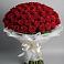Букет 101 Красная роза Блэк Мэджик в Тропарево