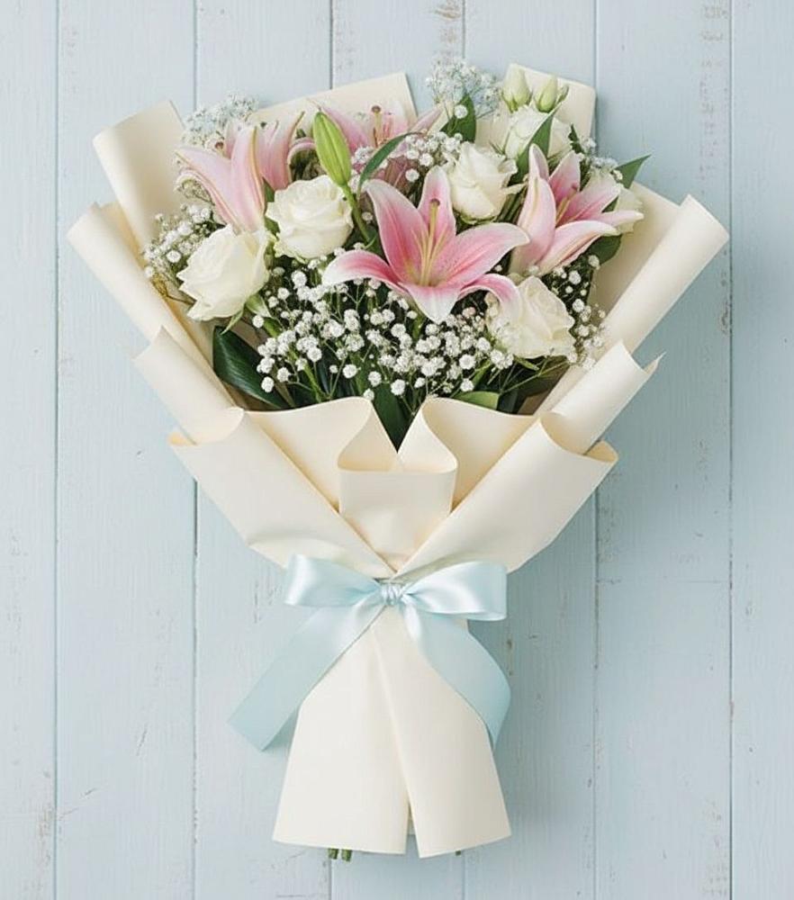 Букет цветов из: Лилии в Тропарево