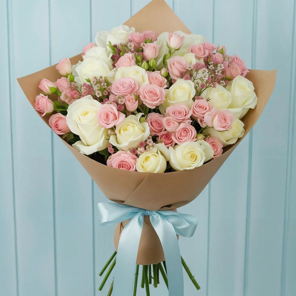 Букет цветов из: Розы в Тропарево