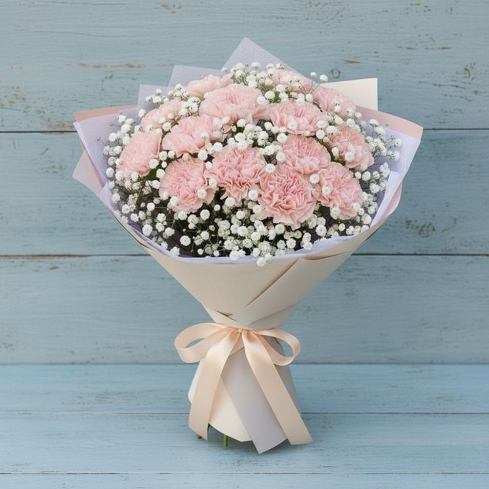 Букет цветов из: Гвоздики в Тропарево