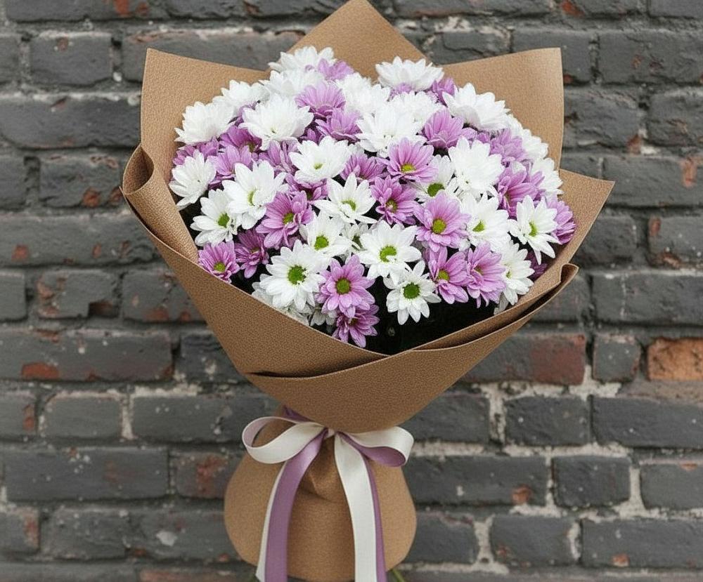 Букет цветов из: Хризантемы в Тропарево