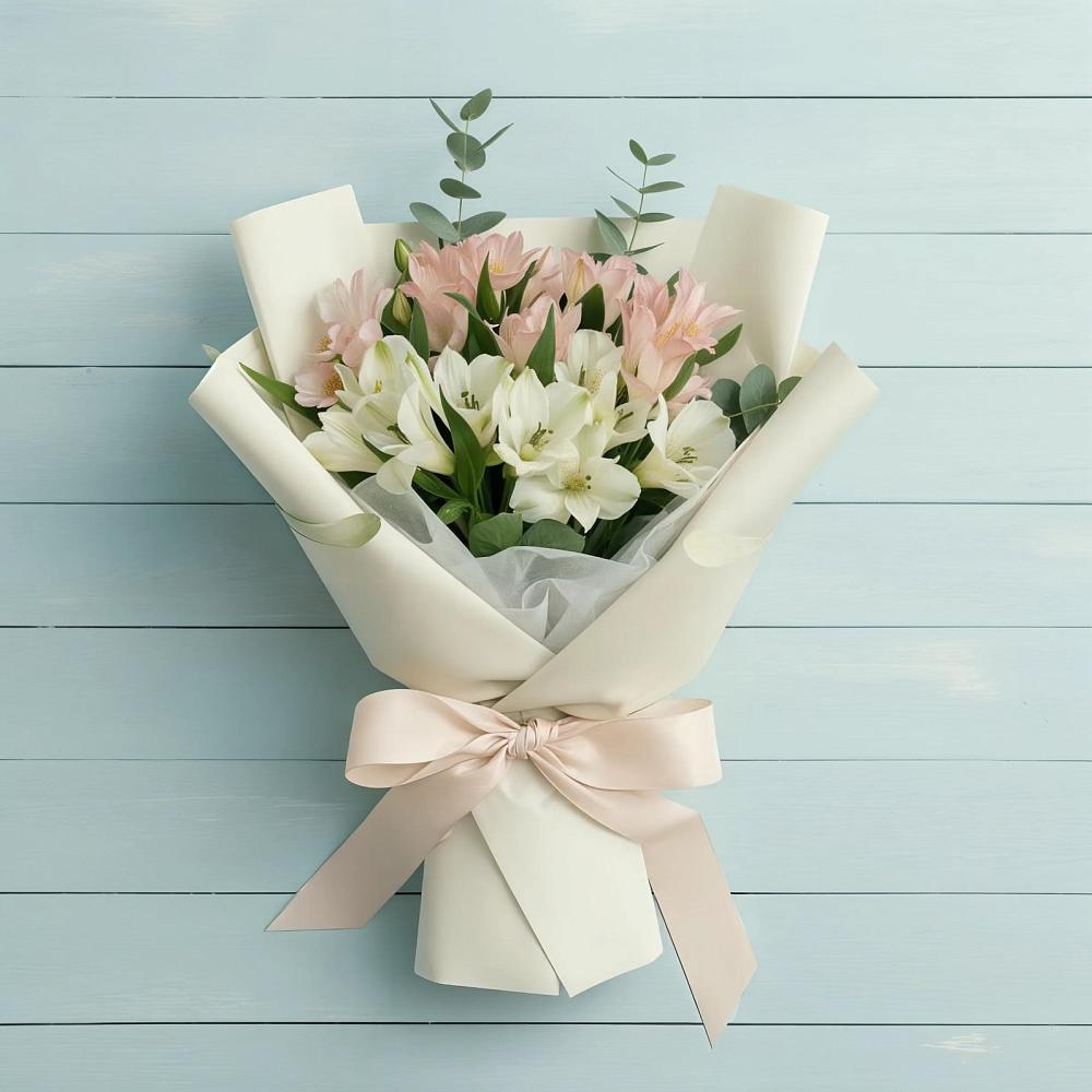 Букет цветов из: Альстромерии в Тропарево